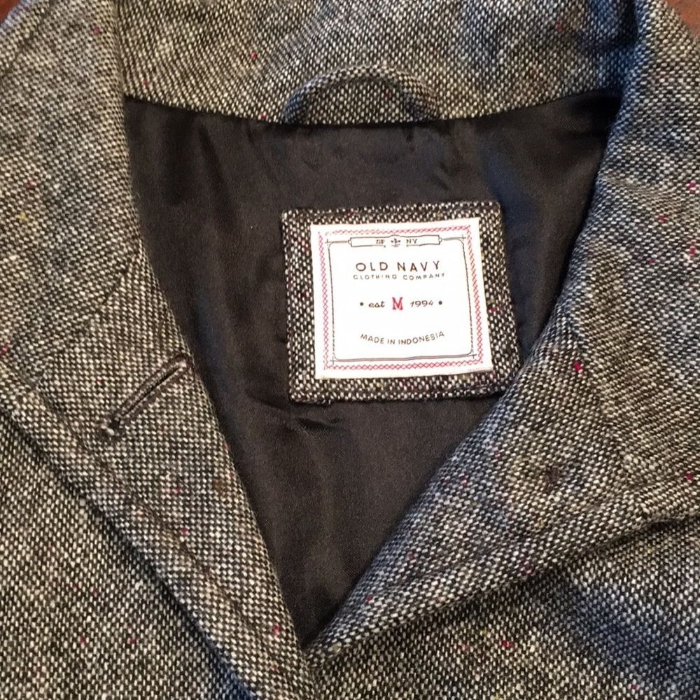 Women’s Medium Black/Gray Marbled Blazer - Picture 4 of 6